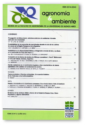 Revista Agronomía y Ambiente (FAUBA)