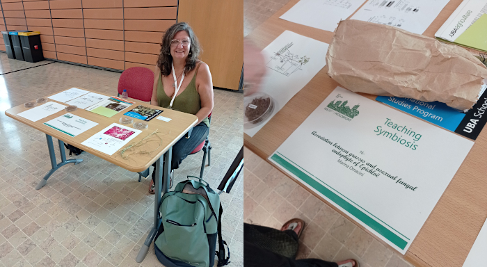 En el pasado mes de julio, Marina Omacini y Pablo García Parisi (FAUBA) presentaron resultados del Grupo de Estudio y Trabajo "Simbiósfera" —incluyendo el trabajo de Minás— en la reunión de la Sociedad Internacional de Simbiosis, en Lyon, Francia, durante una sesión de enseñanza de las simbiosis